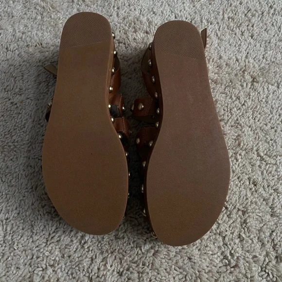 Kelsi Daggar Brooklyn Saddle Studded Platform Sandals size 6 EU36.5 - Picture 10 of 10